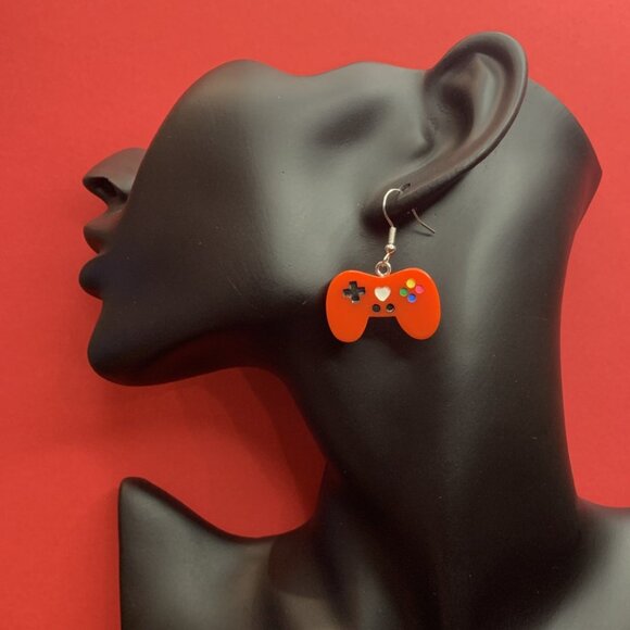 X Box Earrings, Gaming Earrings, Novelty Earrings, Gift Idea, Silly Earr… - Picture 3 of 4